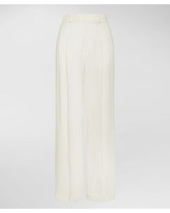 Peuterey - Pantaloni a vita alta misto lino RALPH 01 naturale