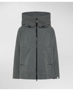Peuterey - Giacca in misto lana con cappuccio OLAFUR SAC 01 grigio melange scuro