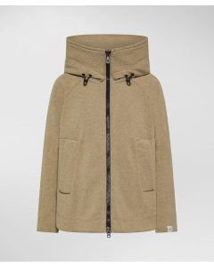 Peuterey - Giacca in misto lana con cappuccio OLAFUR SAC 01 sesamo