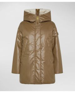 Peuterey -  Giacca effetto cerato CORK ZG ECOFUR nocciola